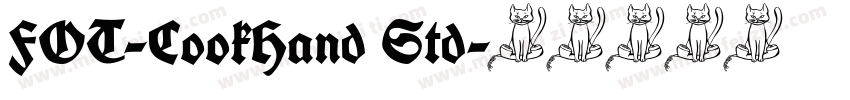FOT-CookHand Std字体转换